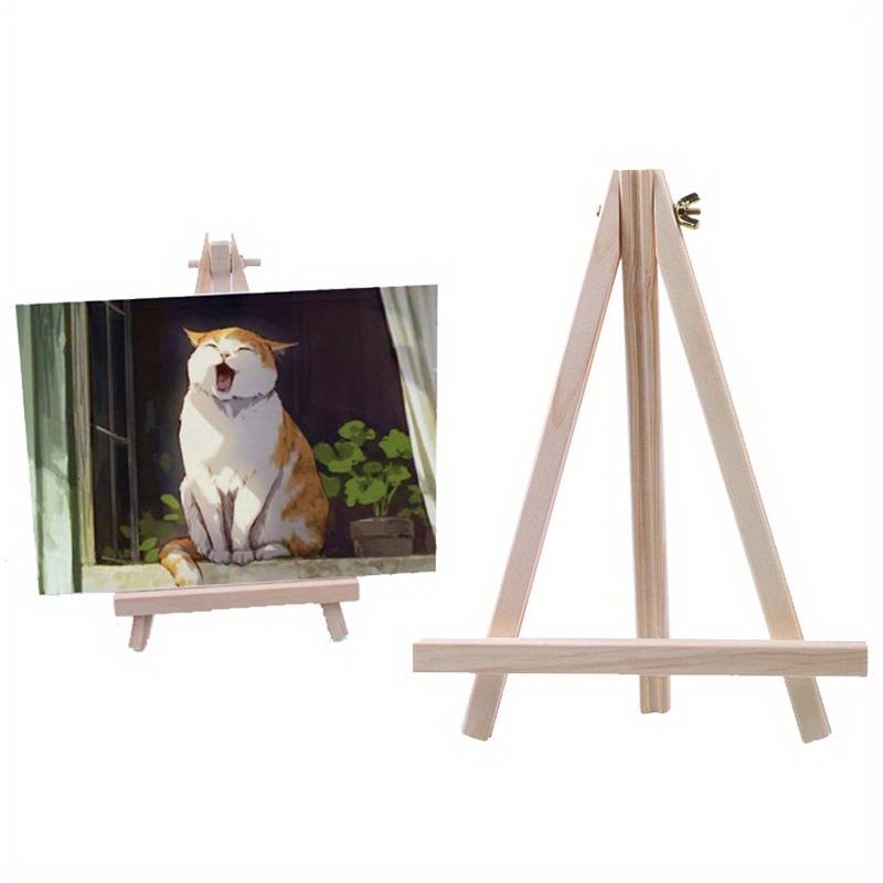 Natural Wooden Easel Frame Tripod Display Stand - Temu